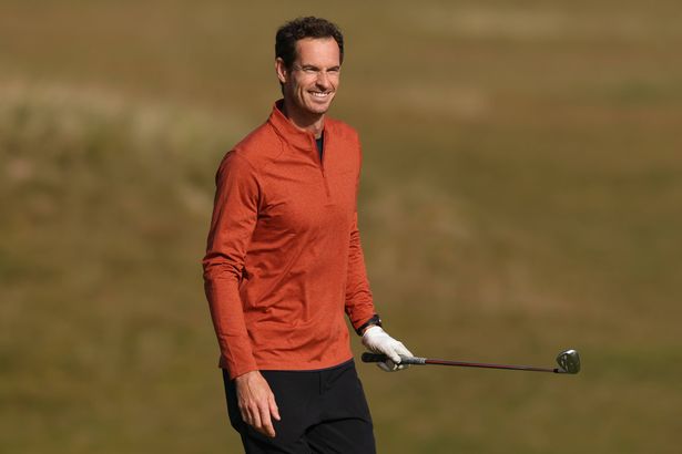Andy Murray on a golf course