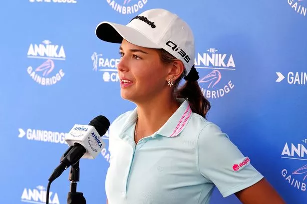 Kai Trump speaks to reporters