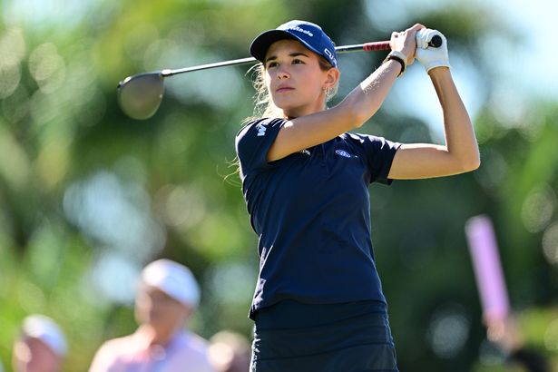 Kai Trump competes at the Annika Driven by Gainbridge