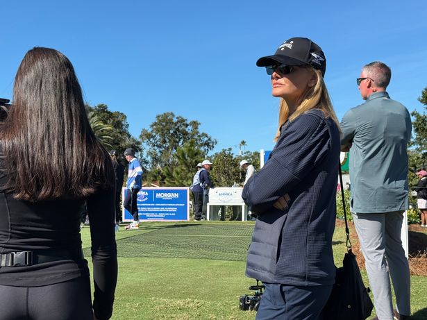 Vanessa Trump wore a Sun Day Red hat while supporting her daughter, Kai, at her LPGA event