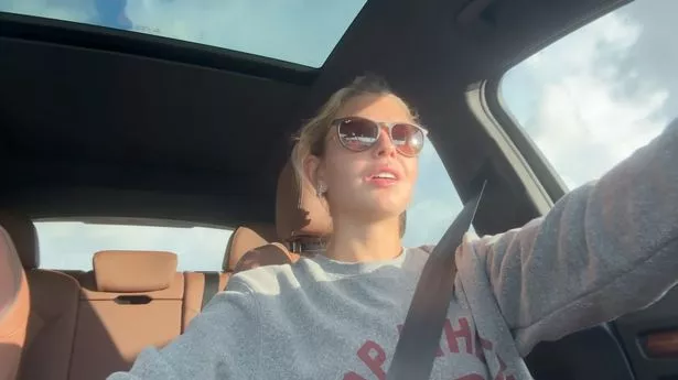 Kai Trump drives her car in latest YouTube vlog