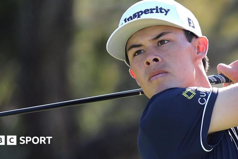 Johnny Keefer hitting a golf shot