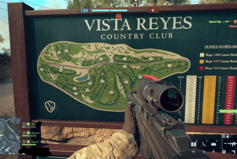 They got a full 18 in this game, with slope and rating