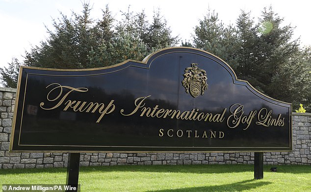 The US President's golf resort at Balmedie opened in 2012