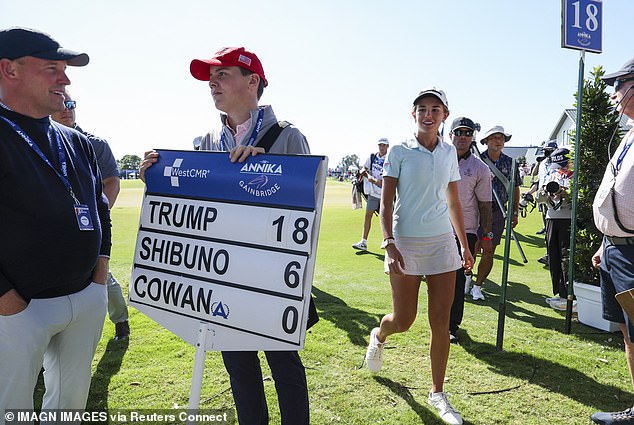 The teenager carded a total score of 18-over, which saw her finish last and miss the cut