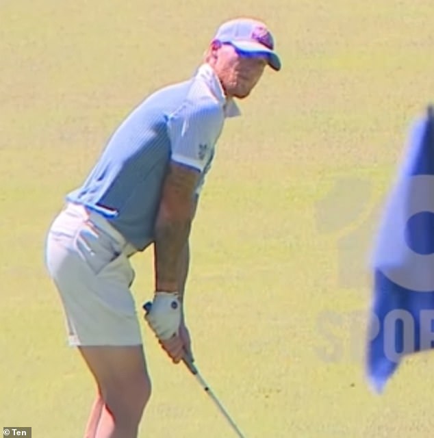 England captain Ben Stokes (pictured) was one of the England squad members to play golf at the prestigious Araluen Estate course just before the first Ashes Test