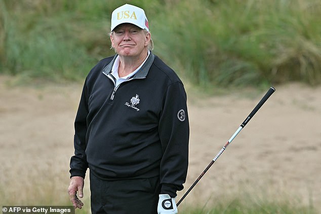 The Commnader-in-Chief bragged about his own game, claiming he is a low handicapper