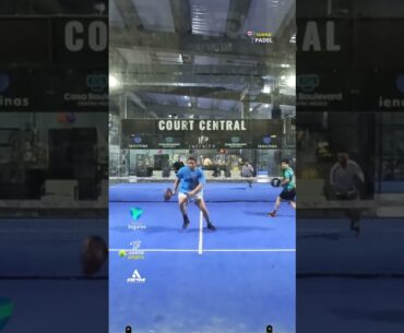 DUELO CRUZADO QUE GANA Sebastián Castillo; Liga APM #padel #talca #shorts #sports #chile