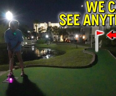 Mini Golf, But We Can’t See Anything… Mini Golf, But We Can't See Anything...