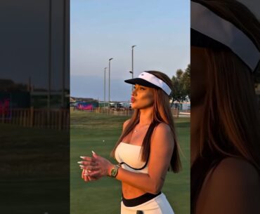 Amazing Golf Swing you need to see | Golf Girl awesome swing | Golf shorts | Selcan Orucova