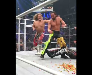 GUMMY BEARS?!! #YoungBucks are not impressed by their weapon choice at #ForbiddenDoor!