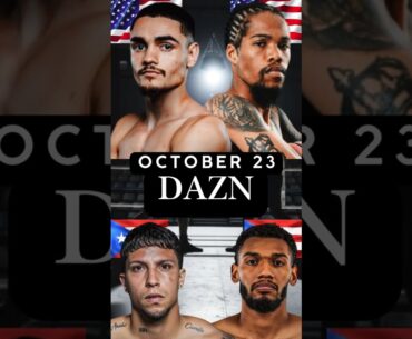 DAZN | Joshua Pagan vs. Maliek Montgomery | October 23 | Big Time Boxing Puerto Rico.