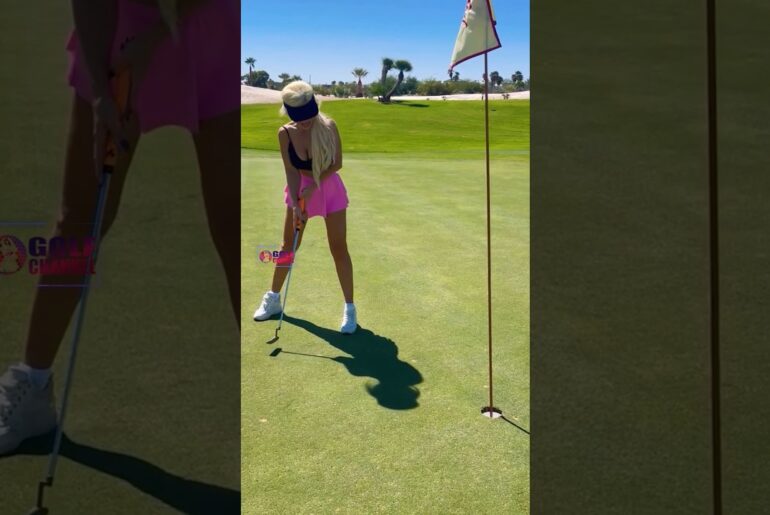 Amazing Golf Swing you need to see | Golf Girl awesome swing | Golf shorts | Lola Wolfy
