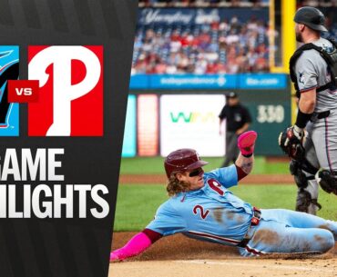 Marlins vs. Phillies Game Highlights (9/25/25) | MLB Highlights