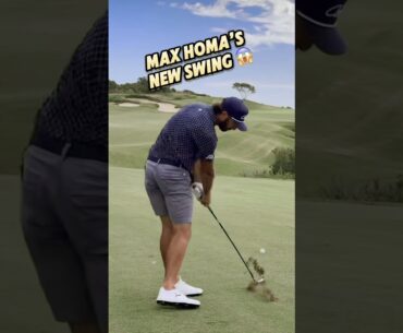 Max Homa has changed his golf swing—looks pure, big things ahead! #golfswing #PGATour #golfshorts