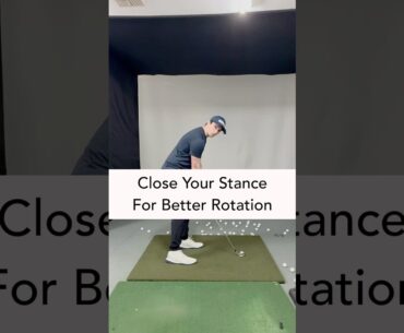 Why you should have a closed stance #golfcoach #golf #golftechnique #golfswing #golflesson