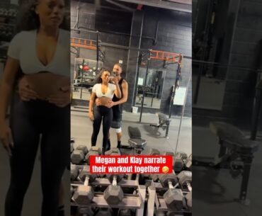Meg Thee Stallion and Klay Thompson working out together 😭