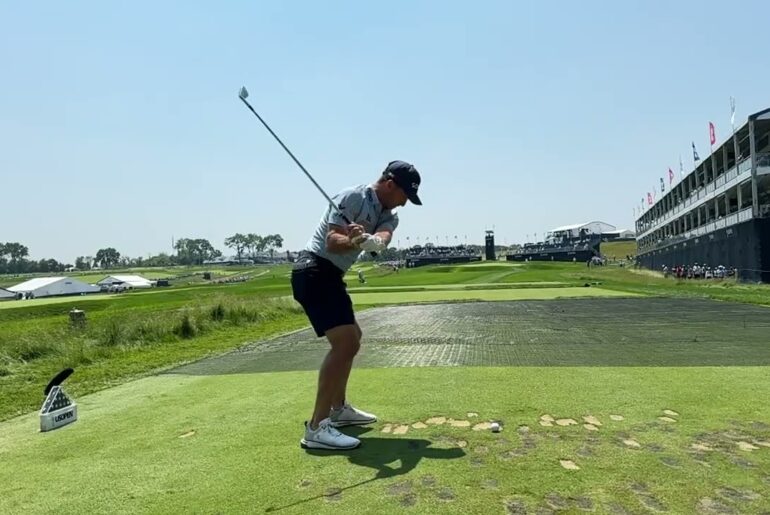 Denny McCarthy Slow Motion Golf Swing at the US Open, Oakmont