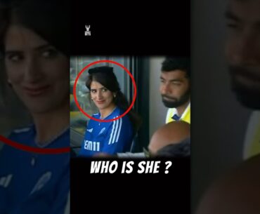 Who Is the Mystery Girl Sitting Near Jasprit Bumrah?🤔 #shorts #cricketshorts