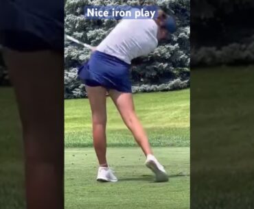 Nice setup and swing. #girlgolfers #golf #golfswing