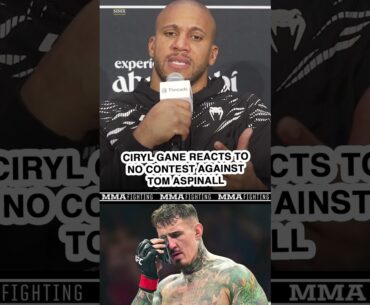 Ciryl Gane REACTS to eye poke, no contest against Tom Aspinall in UFC 321 main event