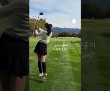아이 깜짝이야!!! 또 오세용 😘 | KLPGA 윤규미(Kyumi Yun) #응원릴레이2025