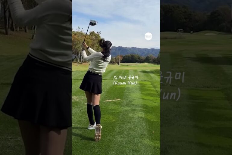 아이 깜짝이야!!! 또 오세용 😘 | KLPGA 윤규미(Kyumi Yun) #응원릴레이2025