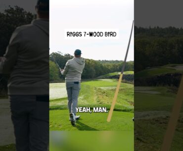 Riggs ALL OVER IT with the 7-wood. Talk about a dream start.