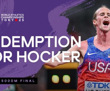 Cole Hocker with a late surge to grab the 5000m gold | World Athletics Championships Tokyo 25