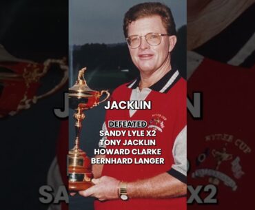 Who is the greatest ever Ryder Cup singles player?