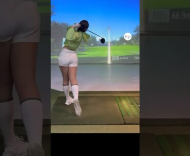 드라이버 240m • 3번 우드 220m 🔥 | 박지예 프로(Jiye Park) #골프레슨_학동