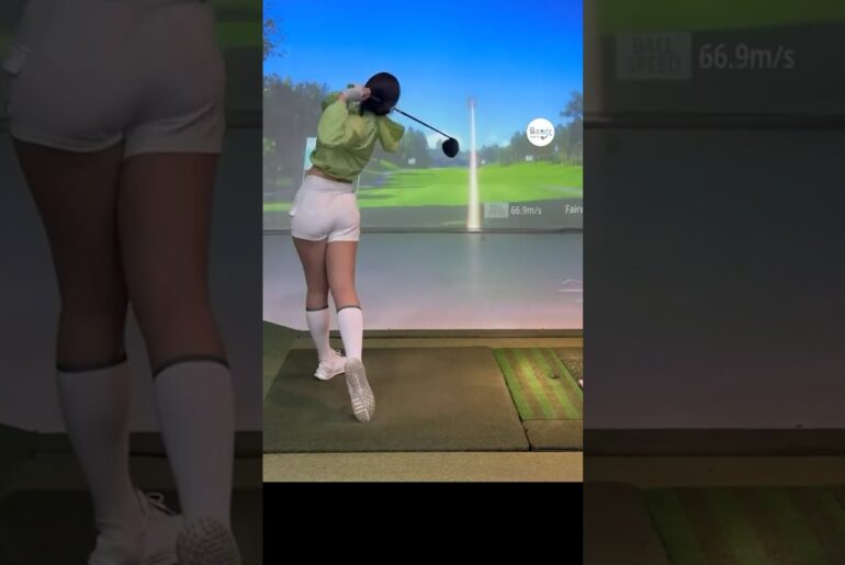 드라이버 240m • 3번 우드 220m 🔥 | 박지예 프로(Jiye Park) #골프레슨_학동