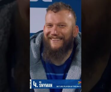 Eben Etzebeth meet RG ‘Jeff’ Snyman 😂