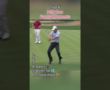 Top 6 Funniest PGA TOUR Moments 😂 #golf #golfing #golfer #golflife #golfswing #pga #pgatour