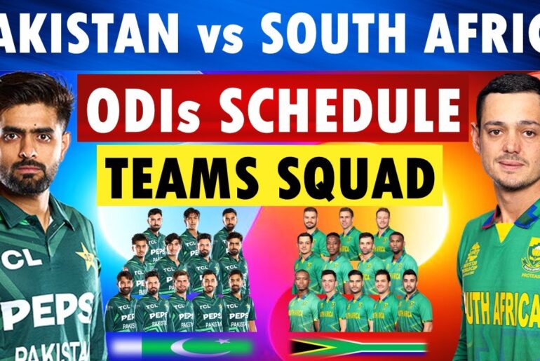 Pakistan vs South Africa schedule and ODI teams squad. Pakistan Squad | South Africa Squad