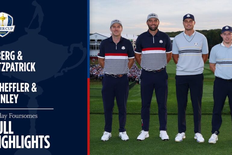 Åberg & Fitzpatrick vs Scheffler & Henley | Full Match Highlights | 2025 Ryder Cup