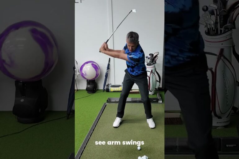 Master Your Golf Swing: Fixing Arm Action #shorts