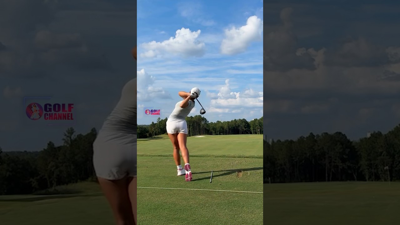 Amazing Golf Swing you need to see | Golf Girl awesome swing | Golf shorts | Elina Sinz Amazing Golf Swing you need to see | Golf Girl awesome swing | Golf shorts | Elina Sinz