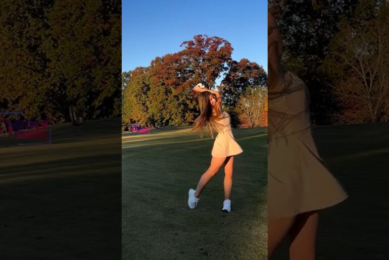 Amazing Golf Swing you need to see | Golf Girl awesome swing | Golf shorts | Jennifer Errington