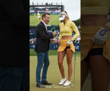 Nobody Expected the Tallest Golfer to Do This 😱#golf #short #tallwomen #sports