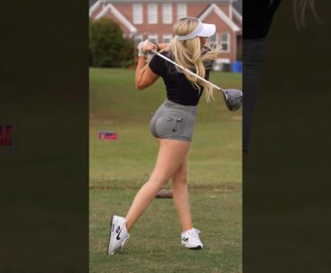 Amazing Golf Swing you need to see | Golf Girl awesome swing | Golf shorts | Kaelee Rene