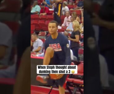 Steph wanted to go between the legs 😅