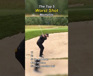 The top five worst shot moments #golf