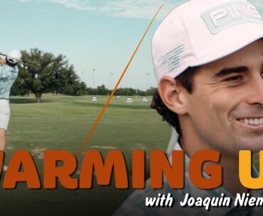 Warming Up with Joaquin Niemann