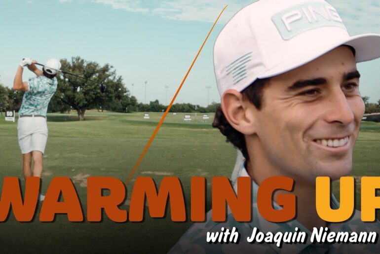 Warming Up with Joaquin Niemann