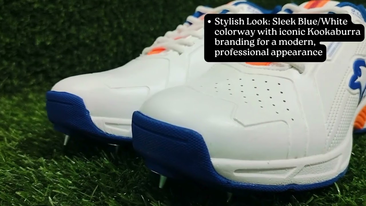 Kookaburra Pro 3.0 Spike Cricket Shoes Blue White Kookaburra Pro 3.0 Spike Cricket Shoes Blue White