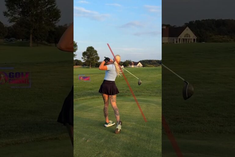 Amazing Golf Swing you need to see | Golf Girl awesome swing | Golf shorts | Sigita