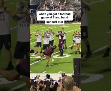 Football and band in SAME NIGHT 🎺😳 #shorts
