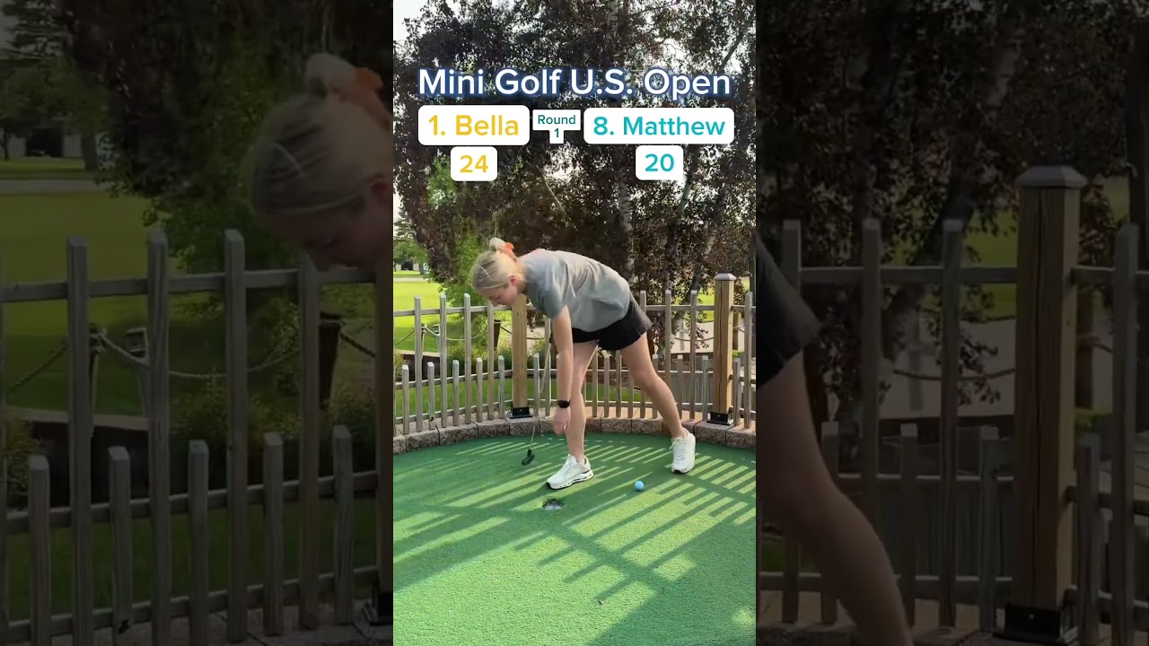 2025 Mini Golf U.S. Open Round 1, 1. Bella vs 8. Matthew (Holes 9-10) #golf #minigolf #usopen #viral 2025 Mini Golf U.S. Open Round 1, 1. Bella vs 8. Matthew (Holes 9-10) #golf #minigolf #usopen #viral