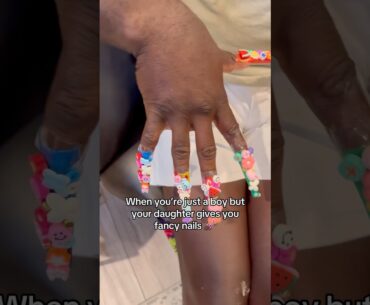 Going to the golf course lookin fancy today #girldad #nailart #fancy